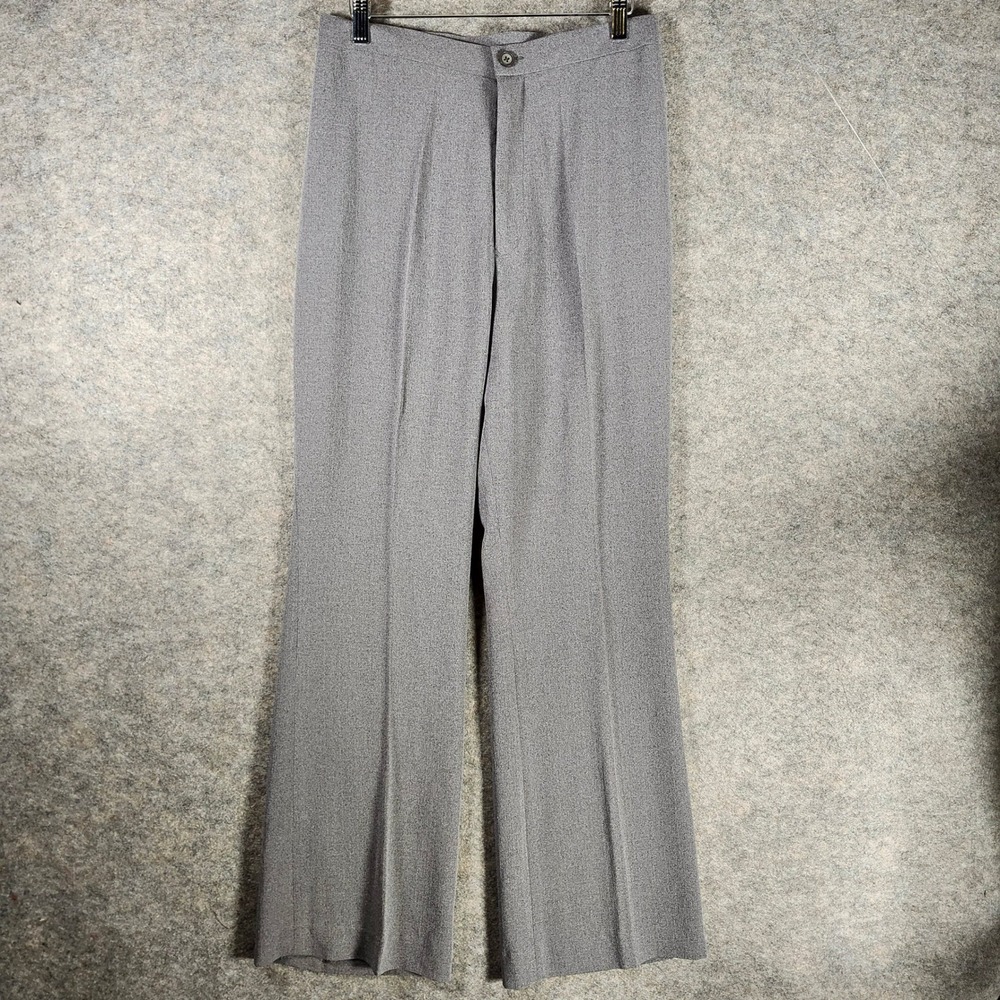 Fanny Kuang Grey Wide Leg Dress Pants Women's‎ Size 30 Flare Trousers Neutral